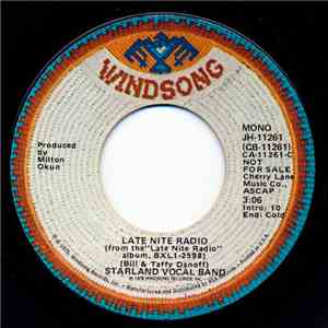 Starland Vocal Band - Late Nite Radio download flac