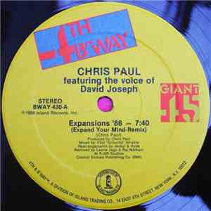 Chris Paul Featuring The Voice Of David Joseph - Expansions '86 (Expand Your Mind) download flac