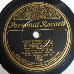 Psi Upsilon Quartette - Convention Song / Come, Brothers, For A Song! download flac