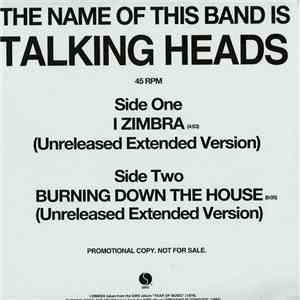 Talking Heads - I Zimbra / Burning Down The House download flac
