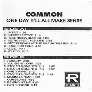 Common - One Day It'll All Make Sense download flac