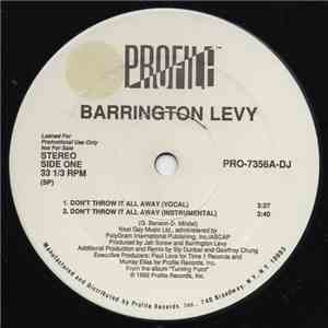 Barrington Levy - Don't Throw It All Away / Something In My Heart (Dancehall Music) download flac