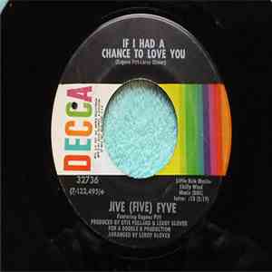 Jive (Five) Fyve Featuring Eugene Pitt - If I Had A Chance To Love You / I Want You To Be My Baby download flac