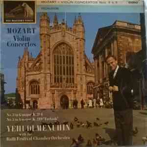 Wolfgang Amadeus Mozart, Yehudi Menuhin, Bath Festival Chamber Orchestra - Violin Concertos No 3 In G Major, No 5 In A Major download flac
