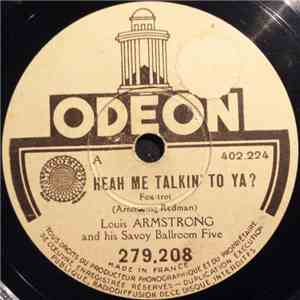 Louis Armstrong And His Savoy Ballroom Five - Heah Me Talkin' To Ya? / Tight Like This download flac