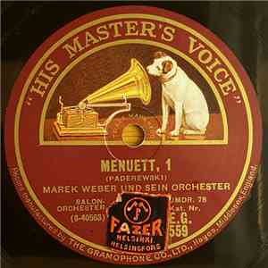 Marek Weber Und Sein Orchester - Menuett, 1 / Cœur Brisé download flac