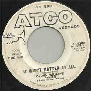 Calvin Williams - It Won't Matter At All / Lonely You'll Be download flac