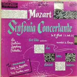 Mozart - Kurt Wöss - Austrian Symphony Orchestra - Felix Günther - Mozart Sinfonia Concertante In E Flat download flac