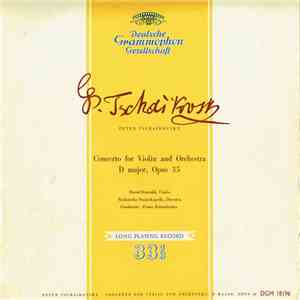 Peter Tchaikovsky, David Oistrakh, Sächsische Staatskapelle, Dresden, Franz Konwitschny - Concerto For Violin And Orchestra, D Major, Opus 35 download flac