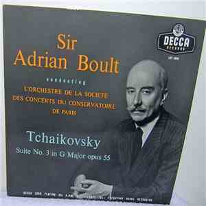 Sir Adrian Boult Conducting L'Orchestre De La Société Des Concerts Du Conservatoire - Tchaikovsky - Suite No. 3 In G Major Opus. 55 download flac