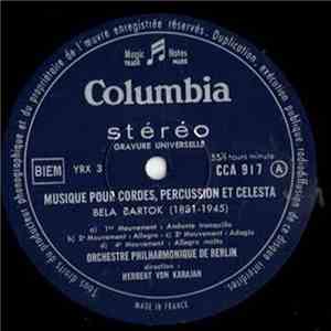 Béla Bartók, Paul Hindemith / Orchestre Philharmonique De Berlin, Herbert von Karajan - Musique Pour Cordes, Percussion Et Celesta / Mathis Le Peintre (Mathis Der Mahler) download flac