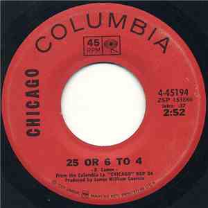 Chicago  - 25 Or 6 To 4 FLAC album