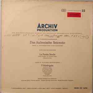 Adriano Banchieri / Claudio Monteverdi - Sestetto Italiano Luca Marenzio - La Pazzia Senile / 7 Madrigale download flac