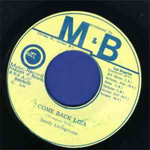Dandy Livingstone - Come Back Liza download flac