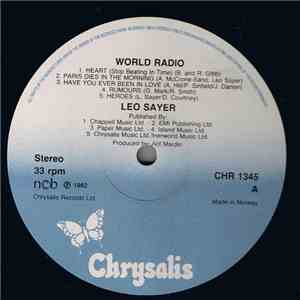 Leo Sayer - World Radio download flac