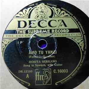 Rosita Serrano - Amo Tu Yanei / La Paloma download flac