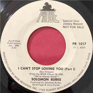 Solomon Burke - I Can't Stop Loving You download flac