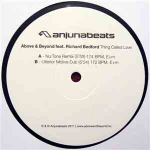 Above & Beyond Feat. Richard Bedford - Thing Called Love download flac