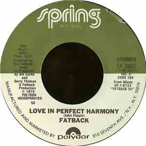 Fatback - Love In Perfect Harmony / Disco Bass download flac