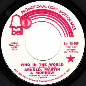 Arnold, Martin & Morrow - Who In The World / It's A Pity The Ship Is Sinking download flac