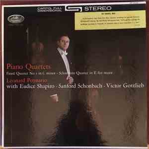 Leonard Pennario, Fauré, Schumann - Piano Quartets: Fauré Quartet No. I In C Minor / Schumann Quartet In E Flat Major download flac