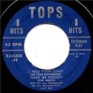 Mimi Martel With The Four Rhythmaires - I Need Your Lovin' / Teach Me Tonight / Mambo Italiano / Whither Thou Goest download flac
