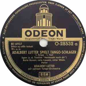 Adalbert Lutter Mit Seinem Tangoorchester - Adalbert Lutter Spielt Tango-Schlager download flac