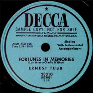 Ernest Tubb - Fortunes In Memories / So Many Times download flac