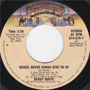 Barry White - Never, Never Gonna Give Ya Up / Honey Please, Can't Ya See download flac