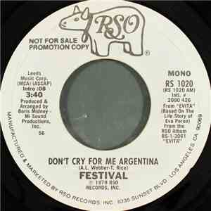 Festival  - Don't Cry For Me Argentina download flac