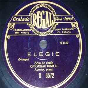 Grigoras Dinicu - Elegie / Serenata De Toselli download flac