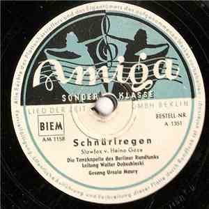 Tanzkapelle Des Berliner Rundfunks, Tanzorchester des Senders Leipzig - Schnürlregen / Vis-A-Vis Vom Wendelstein download flac