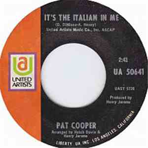 Pat Cooper - It's The Italian In Me download flac