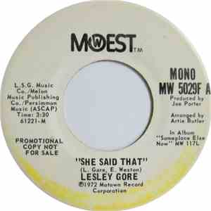 Lesley Gore - She Said That download flac