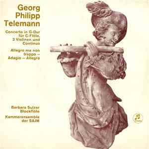 Georg Philipp Telemann, Barbara Sulzer, Kammerensemble Der SAJM - Concerto In G-Dur Für C-Flöte, 2 Violinen und Continuo download flac