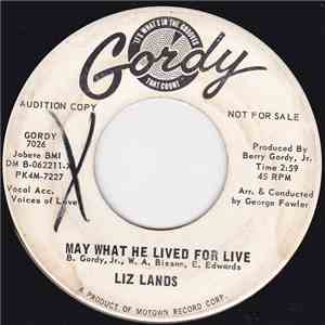 Liz Lands - May What He Lived For Live / He's Got The Whole World In His Hands download flac