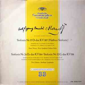 Wolfgang Amadeus Mozart, RIAS-Symphonie-Orchester Berlin, Ferenc Fricsay, Bamberger Symphoniker, Fritz Lehmann - Sinfonie Nr.35 D-Dur KV 385 (Haffner-Sinfonie) / Sinfonie Nr.26 Es-Dur KV184 / Sinfonie Nr.32 G-Dur KV 318 download flac