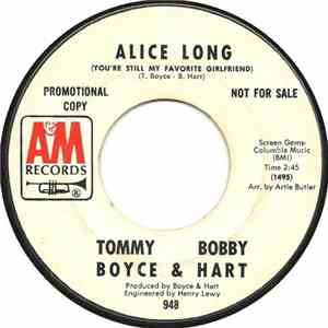 Tommy Boyce & Bobby Hart - Alice Long (You're Still My Favorite Girlfriend) download flac